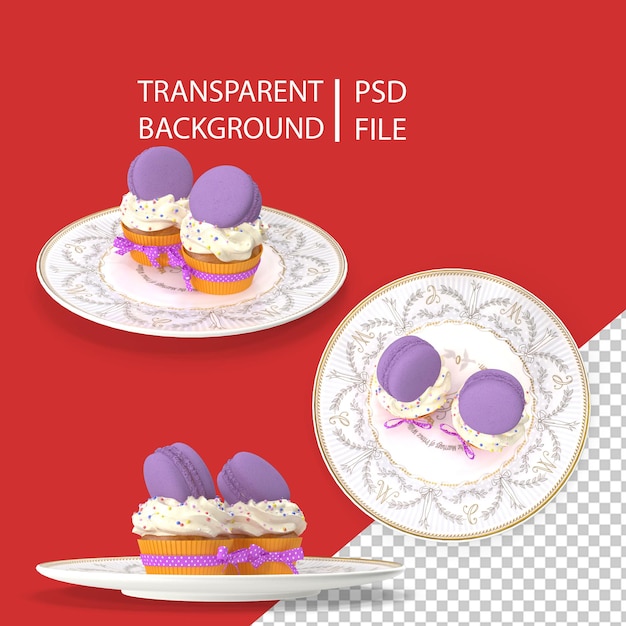 PSD カップケーキpng