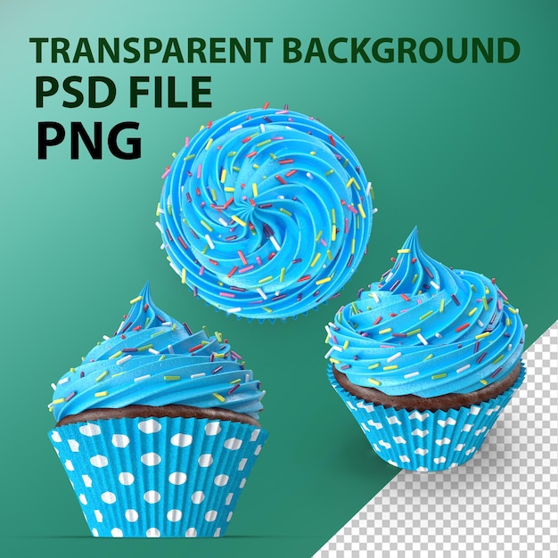 PSD cupcake png