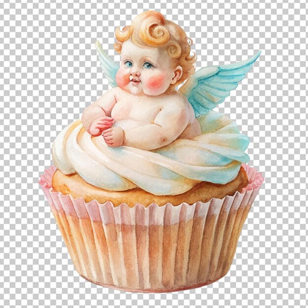 PSD cupcake con il bambino engle