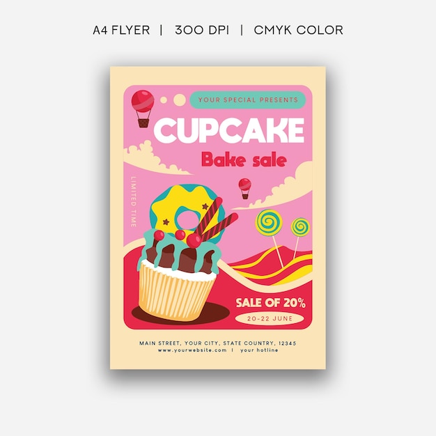 Cupcake verkoop folder