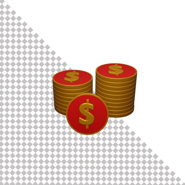 Currency dollar 3d icon