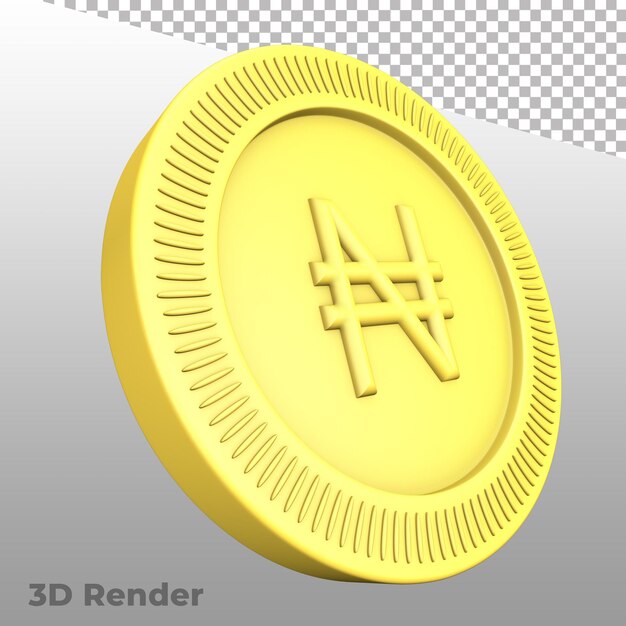 PSD Символ валюты 3d визуализация