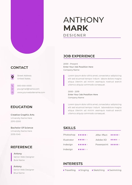 Curriculum vitae ontwerp