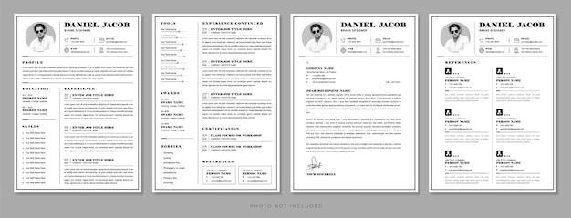 PSD curriculum vitae template design