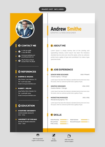 Curriculum vitae template resume education portfolio cover letter document CV template