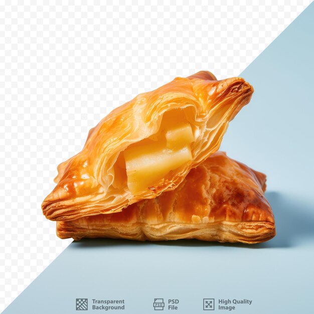 Curry puff pastry on dark surface