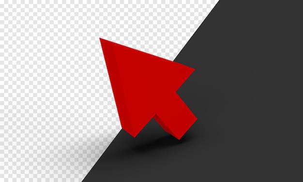 Cursor arrow icon 3d render