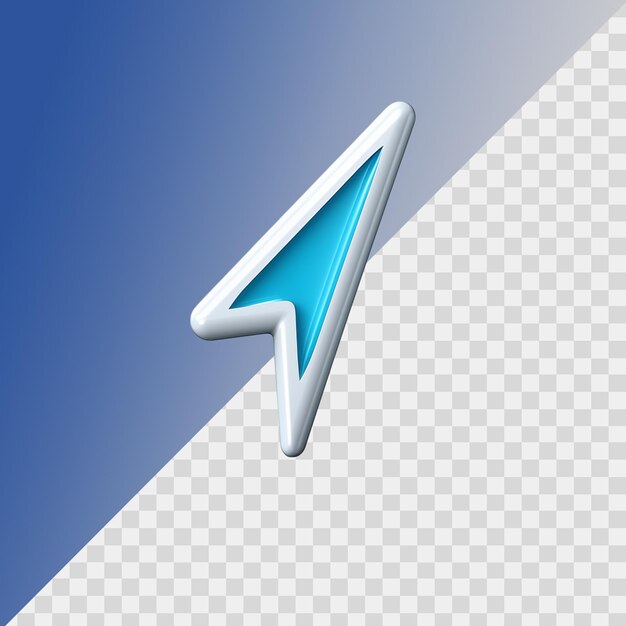 Cursor icon isolated on transparent background