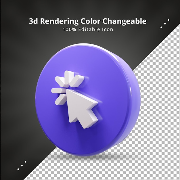 PSD cursor pointer 3d ui icon