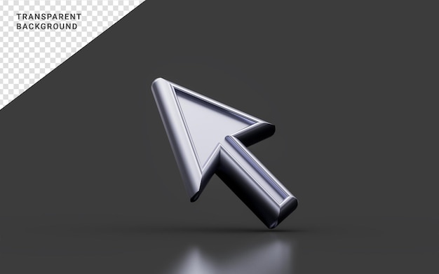 cursor sing on dark background 3d render concept for selection action tap file folder in computer