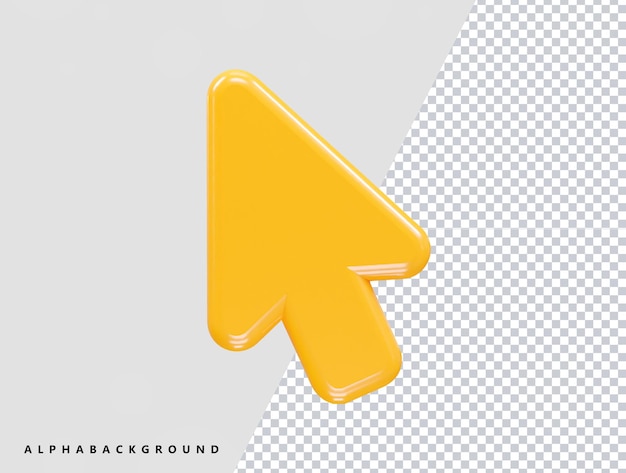 Cursorpictogram illustratie 3d render element