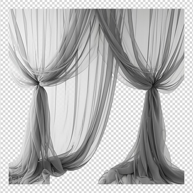 Curtain isolated on white