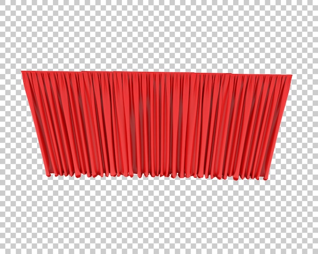 curtains isolated on transparent background 3d rendering illustration