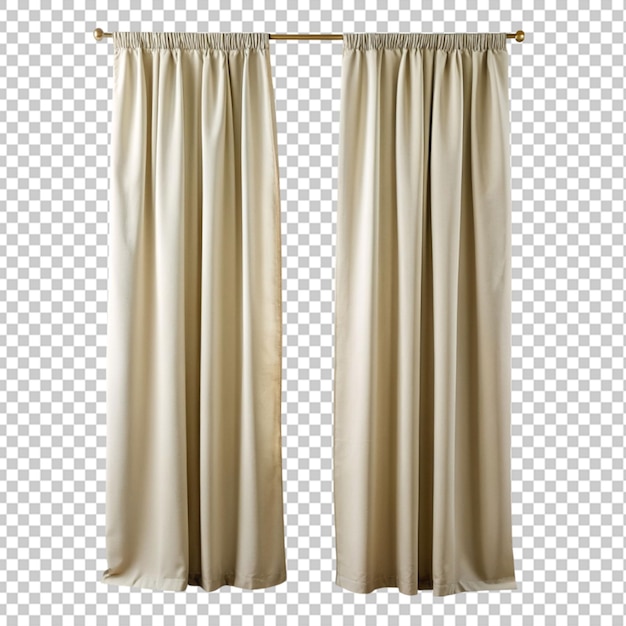 PSD curtains isolated on transparent