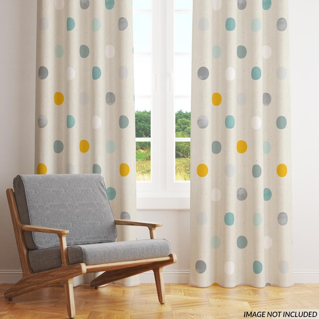 Curtains mockup