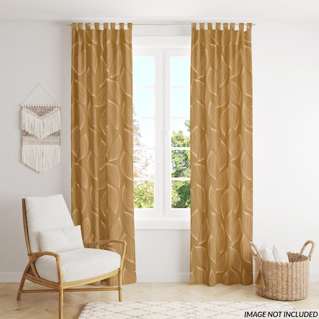 Curtains mockup