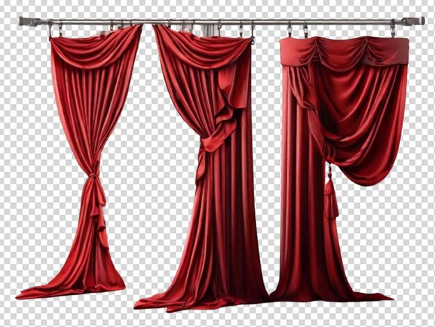 PSD curtains set png