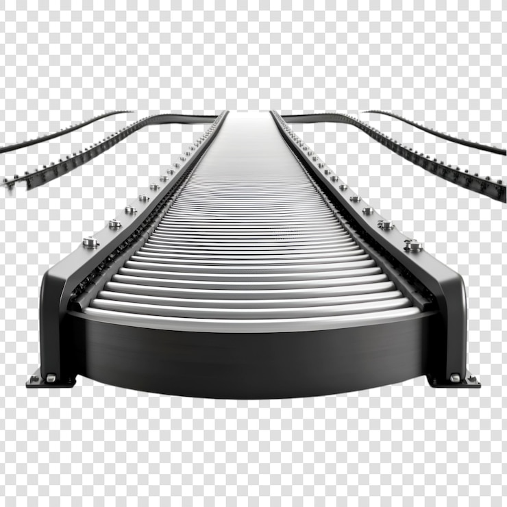 PSD curved conveyor belt system industrial automation technology