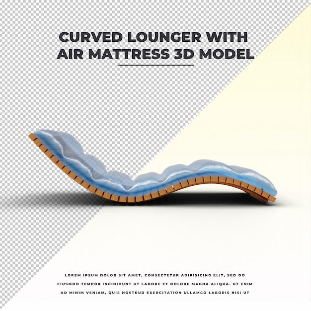 Curved Lounger With Air Mattress
