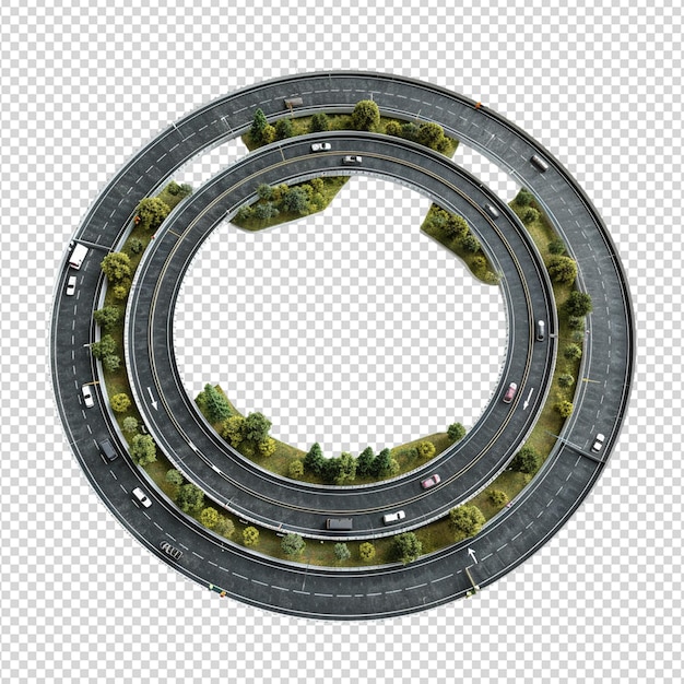 PSD curved road png