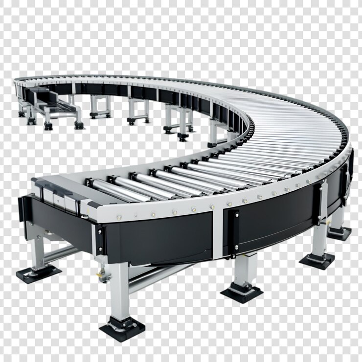 PSD curved roller conveyor system industrial automation manufacturing technology
