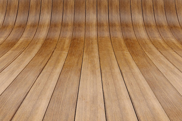 PSD curved wood parquet in 3d rendering