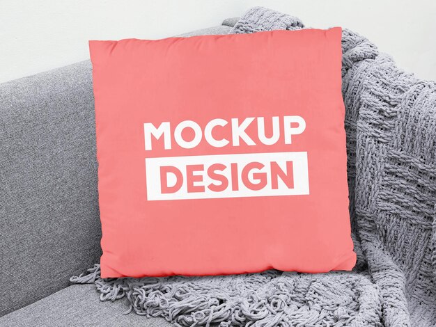 PSD cushion 3d mockup