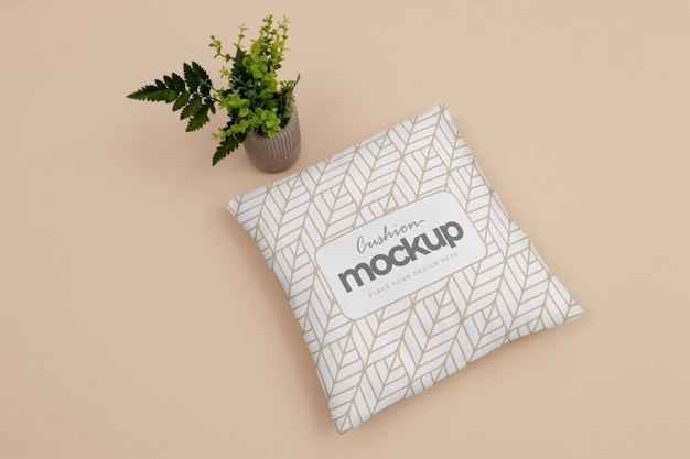 cushion fabric design mockup