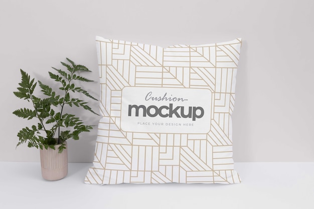 PSD cushion fabric design mockup