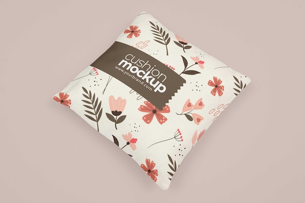 PSD cushion fabric design mockup