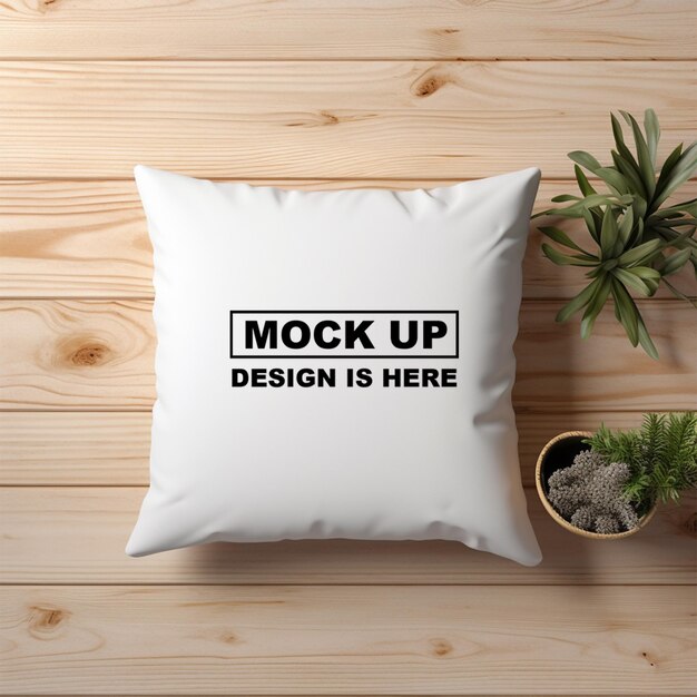 Cushion mockup white pillow mockup