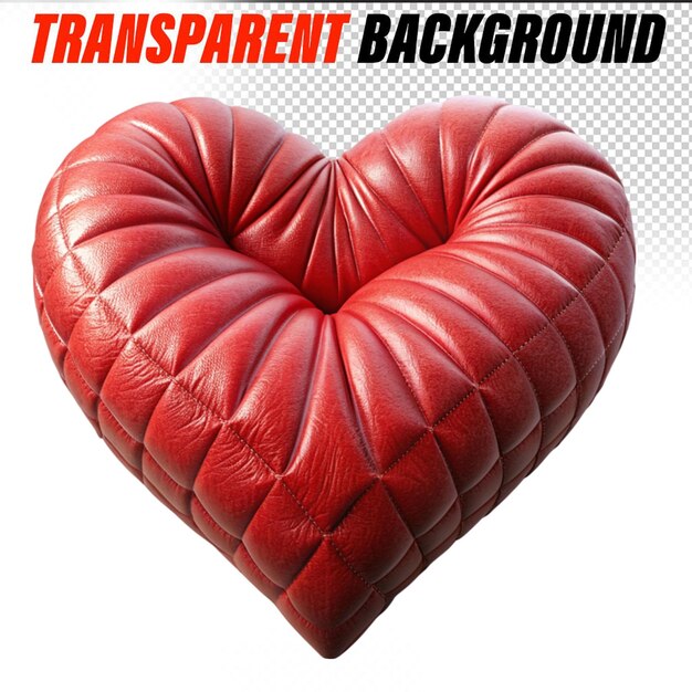 PSD cushion with a heart shape