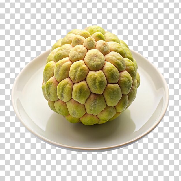 PSD custard apple isolated on transparent background