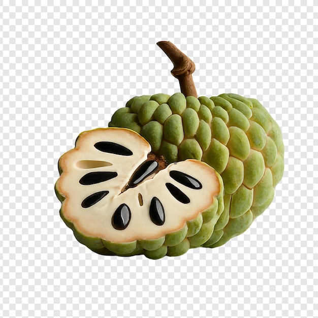 PSD custard apple png wyizolowany na przezroczystym tle premium psd