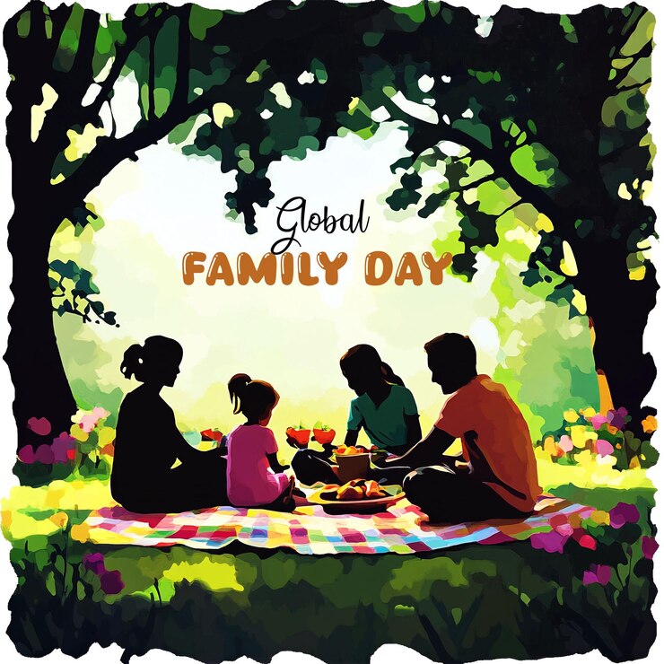 PSD custom global family day event poster