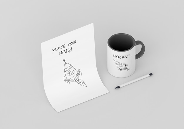 PSD custom mug mock-up assortment