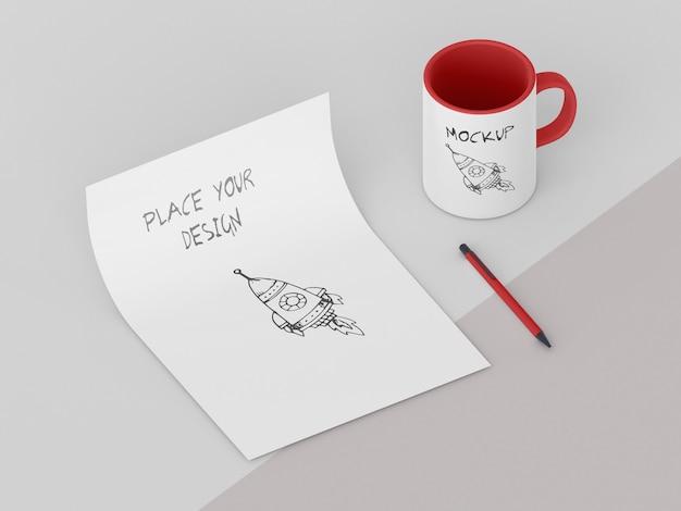 PSD custom mug mock-up assortment