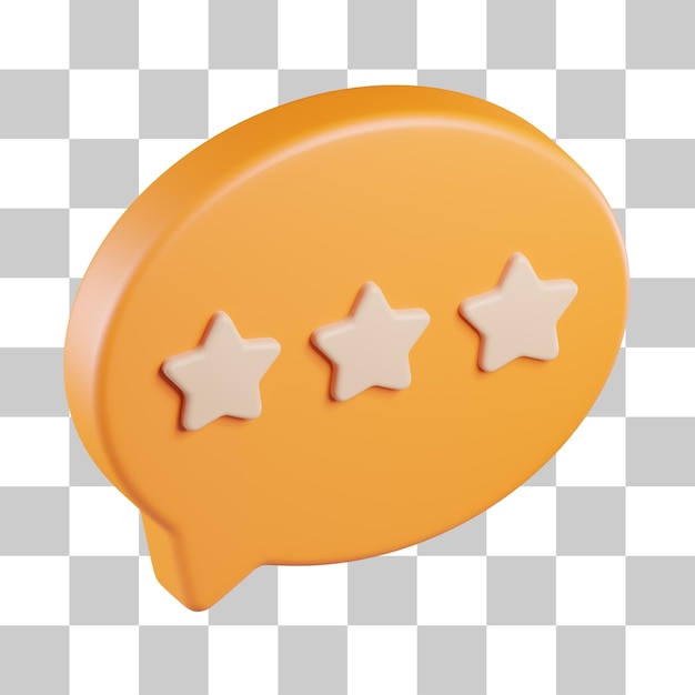 PSD customer review 3d icon