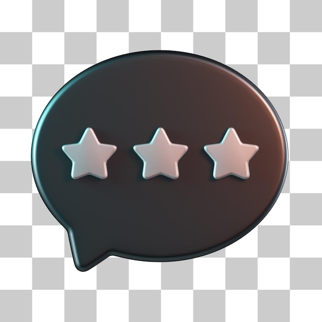 Icona 3d di recensione del cliente