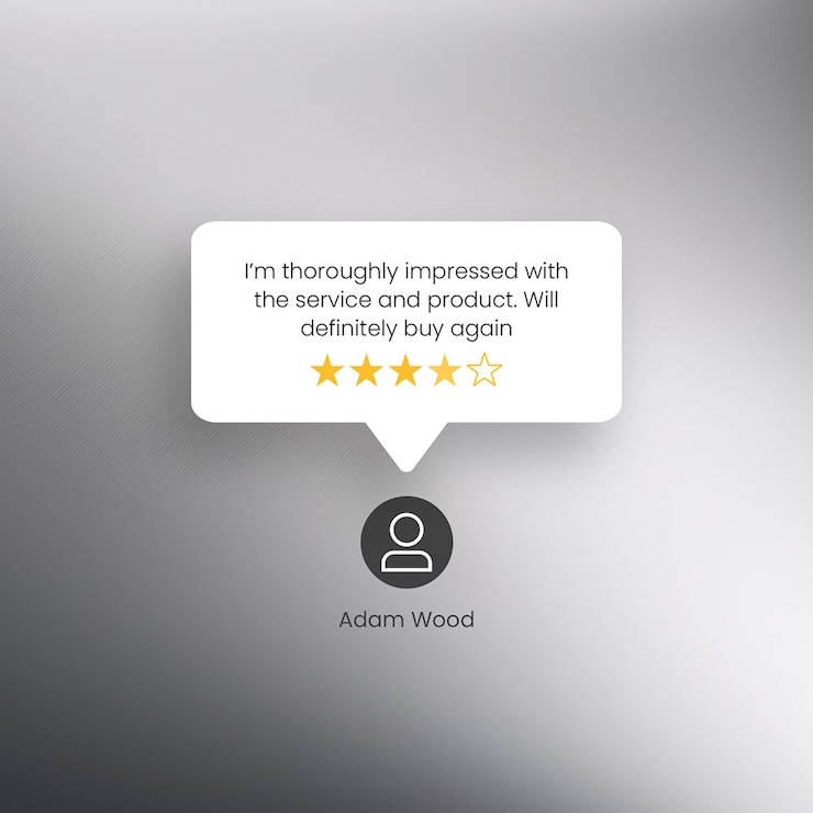 PSD customer review testimonials design for social media and instagram post template psd
