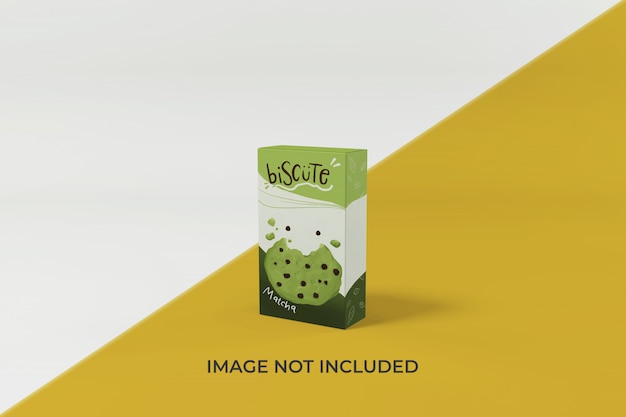 Customizable box packaging mockup design template