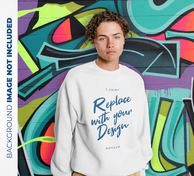 Customizable Man Long Sleeve Shirt Mockup