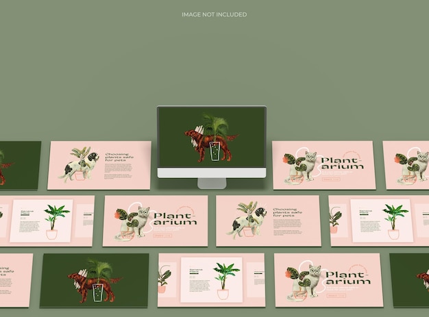 Customizable mockup of a white unbranded tablet with poppedup changeable screens 3D Render