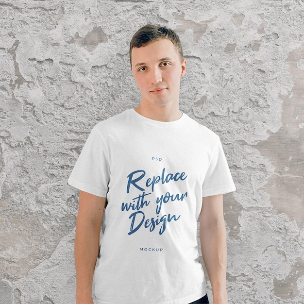 Customizable Realistic Tee Man Mockup