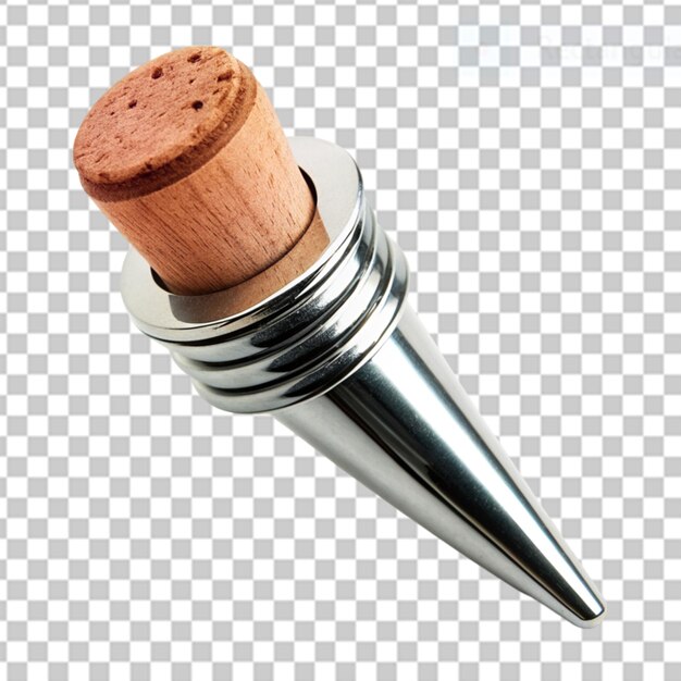 PSD customized wine stopper on transparent background