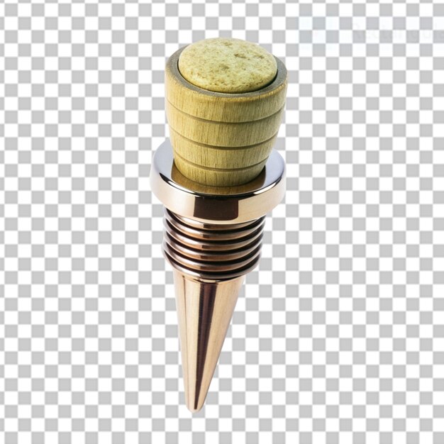 PSD customized wine stopper on transparent background