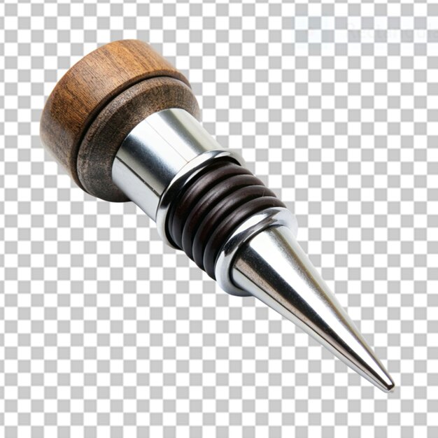 PSD customized wine stopper on transparent background