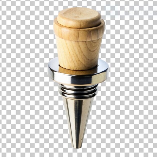 PSD customized wine stopper on transparent background