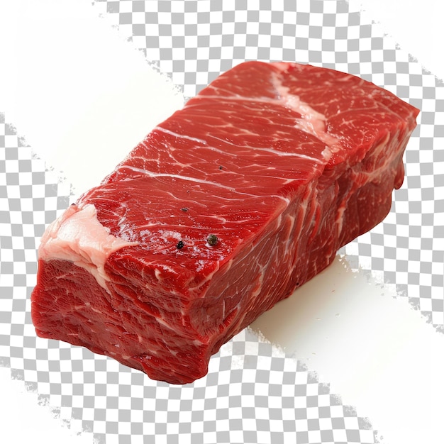 PSD a cut of beef is shown on a checkered paper