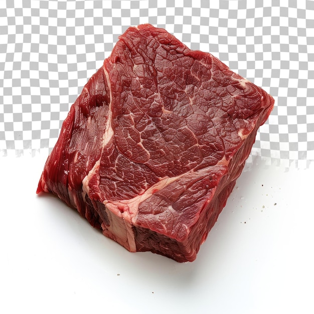 PSD a cut of beef is shown on a checkered table